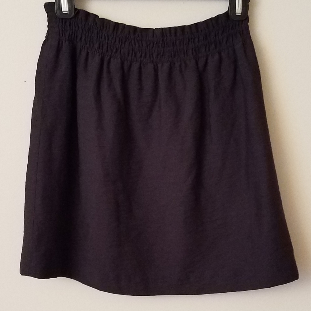 J. Crew elastic waist black skirt size 4